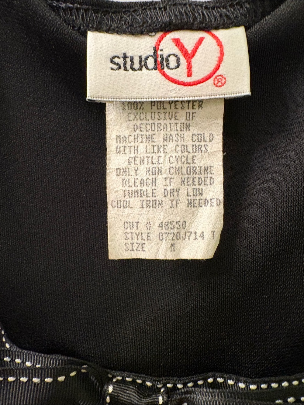 Y2K Studio Y Black Spaghetti-Strap Midi Dress with Bow Trim - Picture 2 of 3